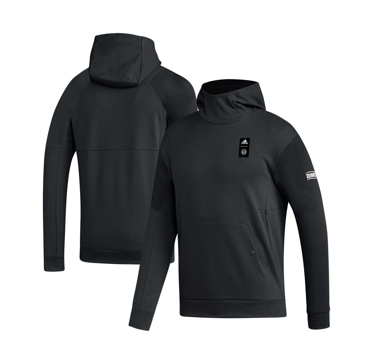 Men's Black Philadelphia Union 2023 Player Travel Pullover Hoodie