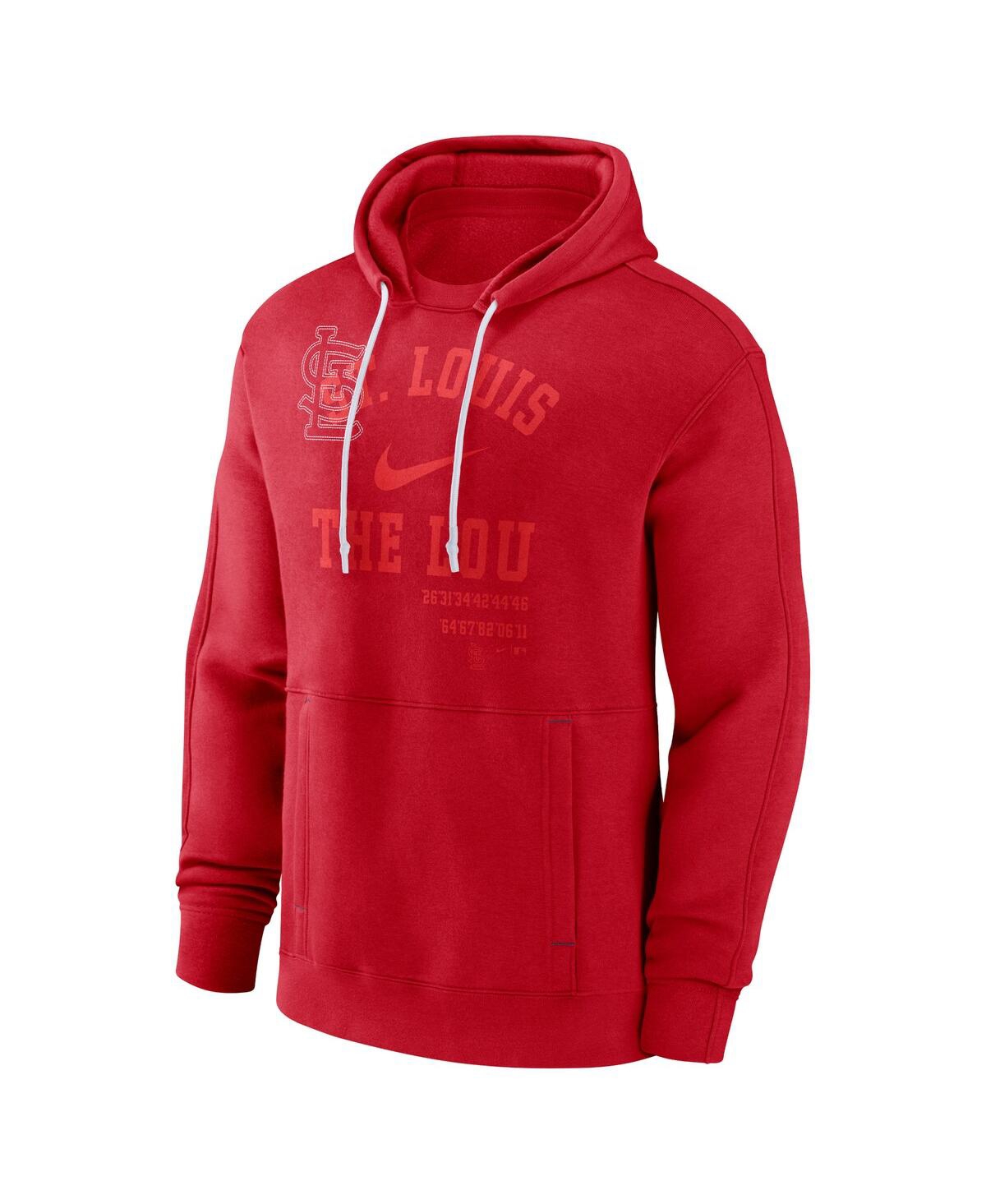 Shop Nike Men's  Red St. Louis Cardinals Statement Ball Game Pullover Hoodie