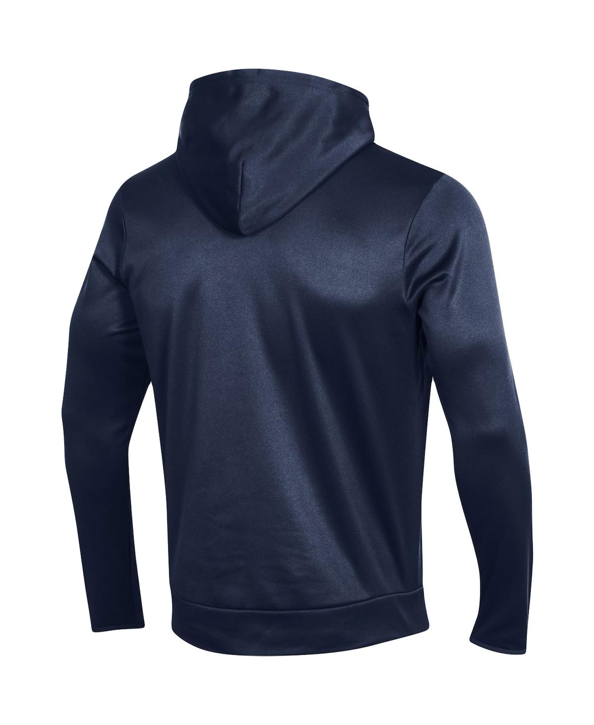 Men's Under ArmourHoward Bison Logo Lockup Fleece Performance Pullover Hoodie - Navy