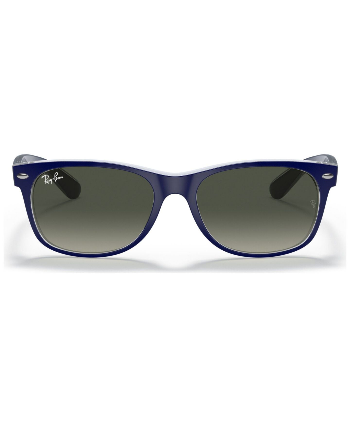 Солнцезащитные очки Ray-Ban Unisex New Wayfarer Gradient Sunglasses, RB2132, цвет: Синий / Зелёный градиентный — фото 2