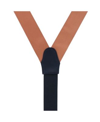 Men's Phoenix 38mm Grosgrain Non Stretch Ribbon Button End Suspenders