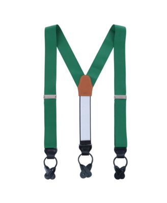 Men's Phoenix 38mm Grosgrain Non Stretch Ribbon Button End Suspenders