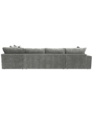 Michola 155" 3-Pc. Fabric Sectional with Chaise