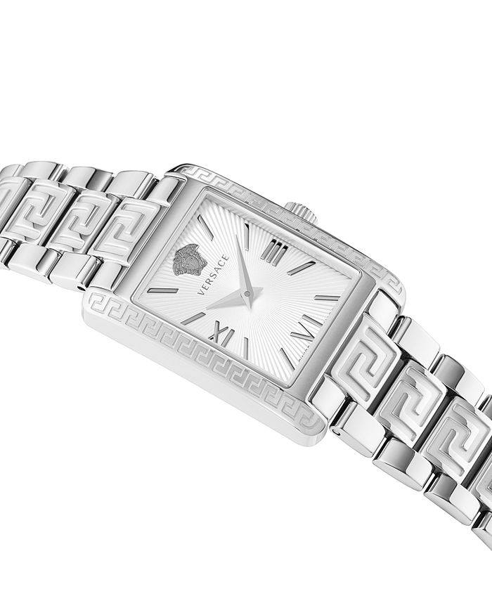 Versace Women's Swiss Tonneau Stainless Steel Bracelet Watch 23x33mm