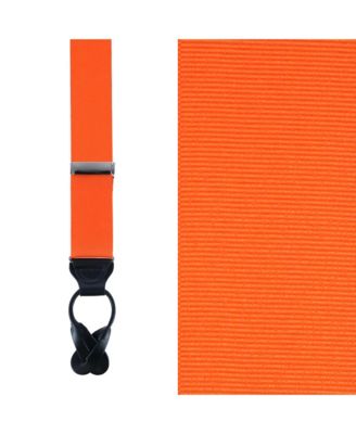 Men's Phoenix 38mm Grosgrain Non Stretch Ribbon Button End Suspenders