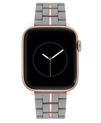 Nine West Women's Rubberized Link Bracelet designed for Apple Watch&reg; 42mm (Series 10) & 38/40/41mm