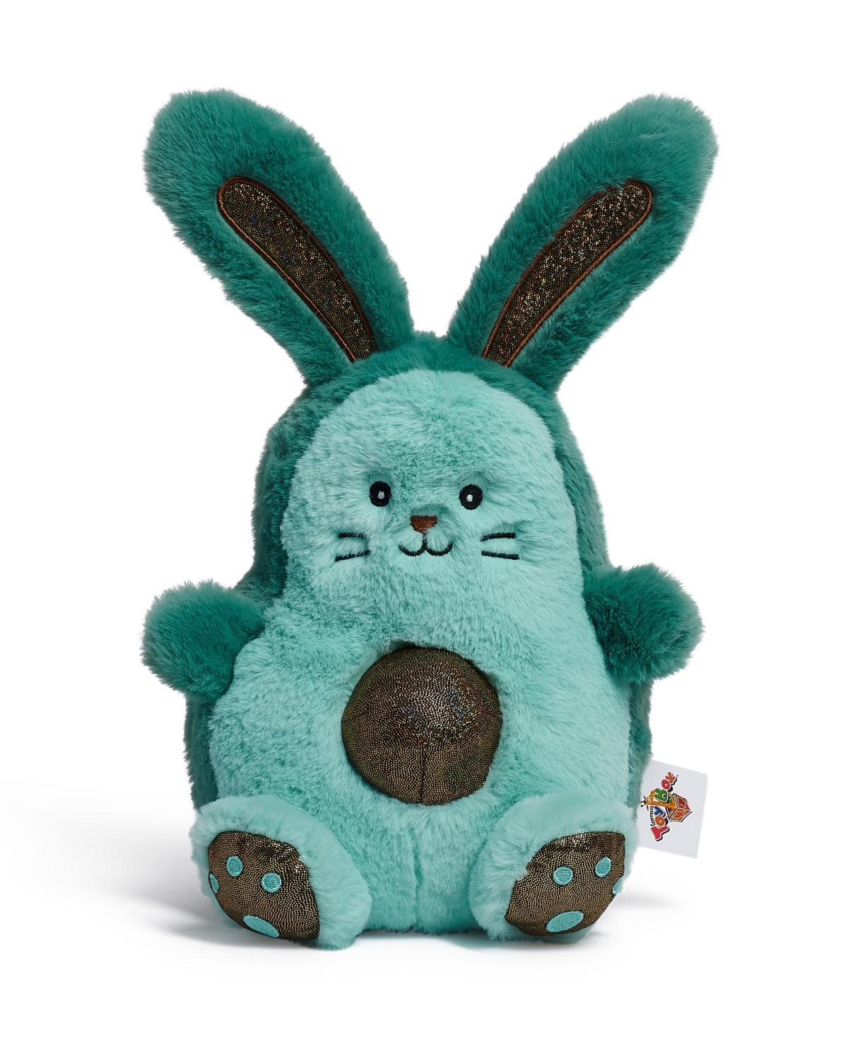 Geoffrey's Toy Box 10" Avocado Bunny Plush, Soft & Snuggly Toy In Green