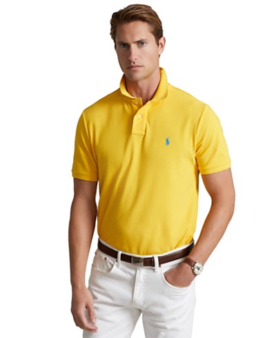 POLO RALPH LAUREN Classic Fit Soft Cotton Polo Steel Heather MD