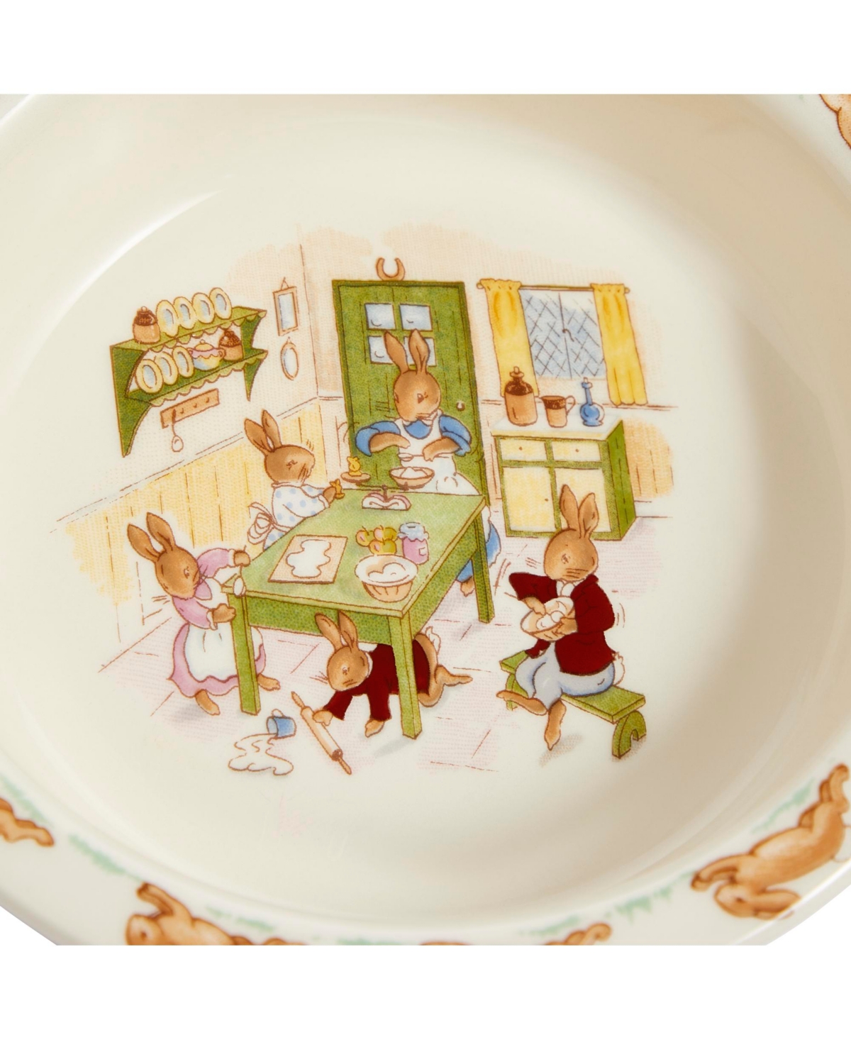 Royal Doulton Bunnykins Baby Bowl & 2 Handle Mug 2 Piece Set In Multi