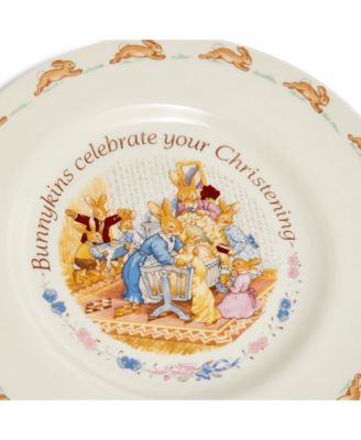 Bunnykins Christening Plate & Mug 2-Piece Set