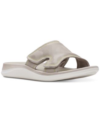 Clarks cloudsteppers sandals cheap slide sandal