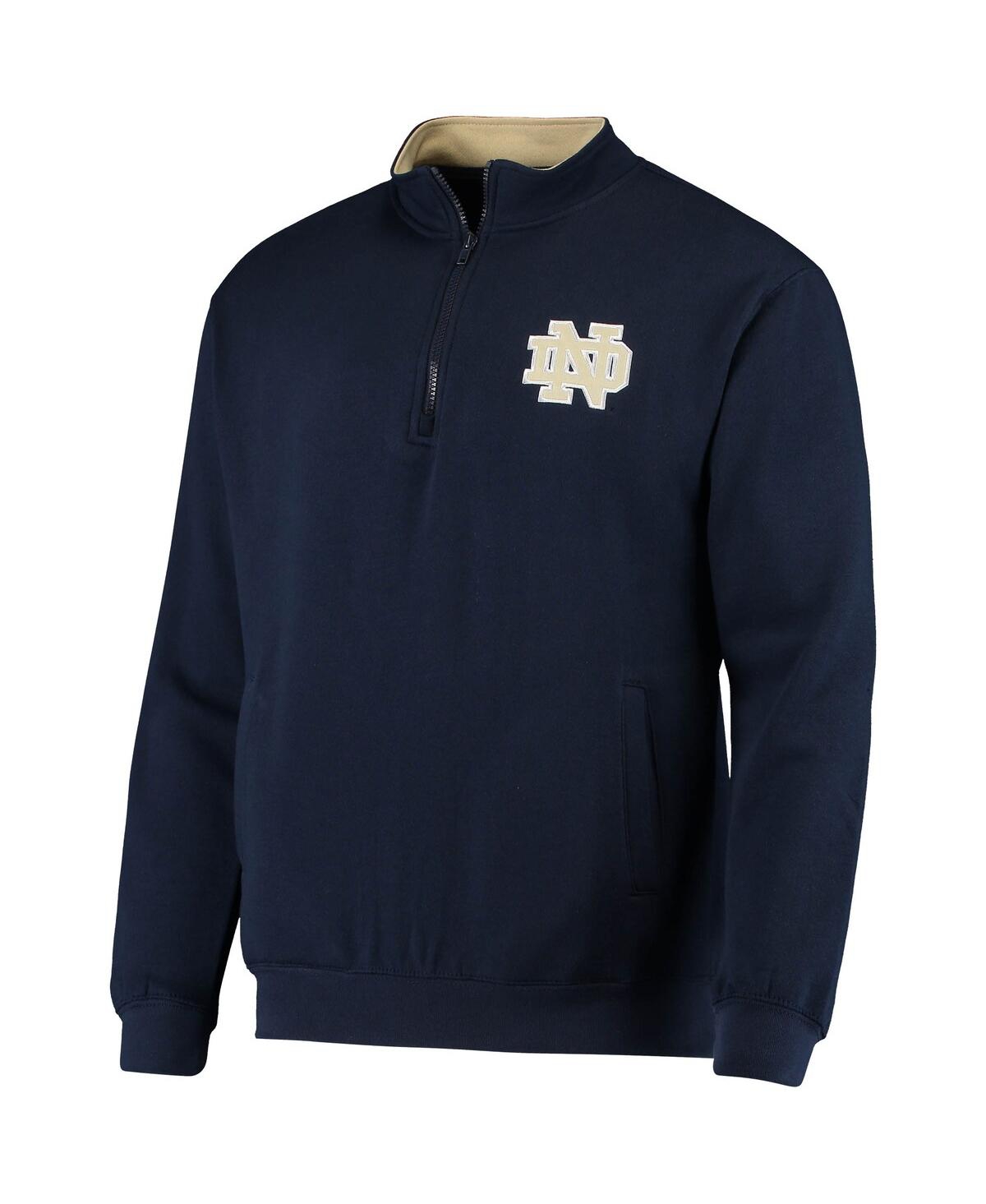 Shop Colosseum Men's  Navy Notre Dame Fighting Irish Tortugas Logo Quarter-zip Jacket