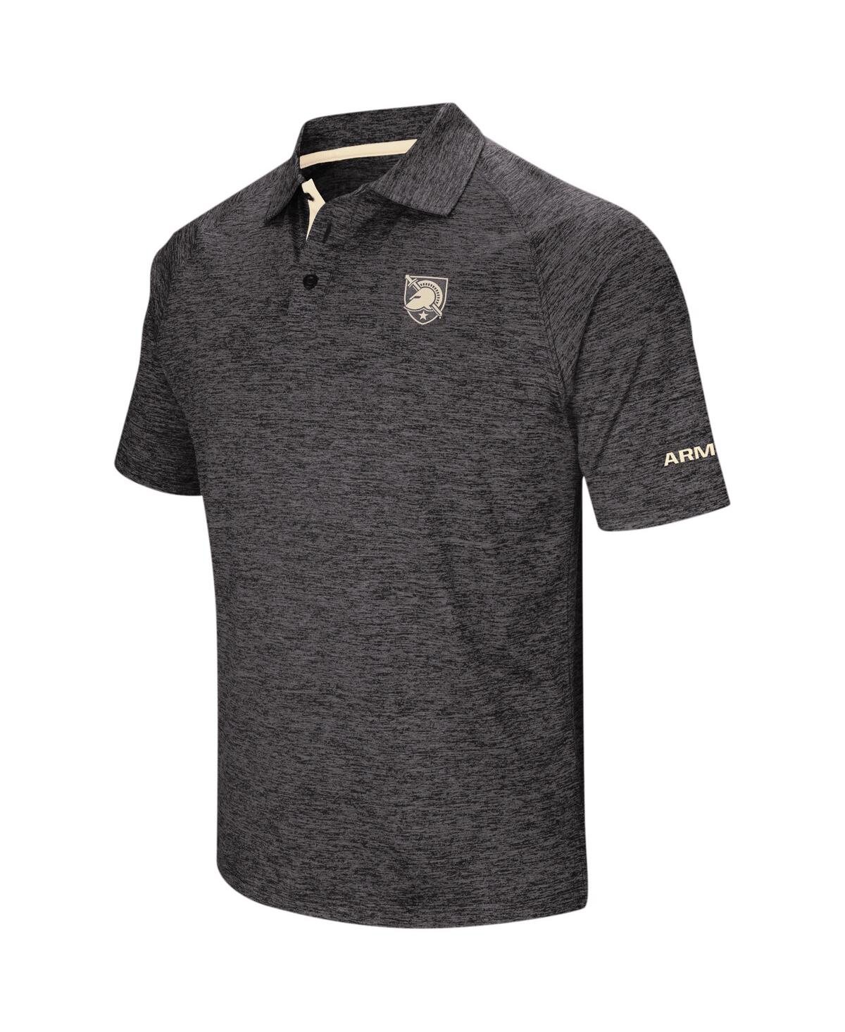 Colosseum Men's  Black Army Black Knights Big And Tall Down Swing Polo Shirt In Black