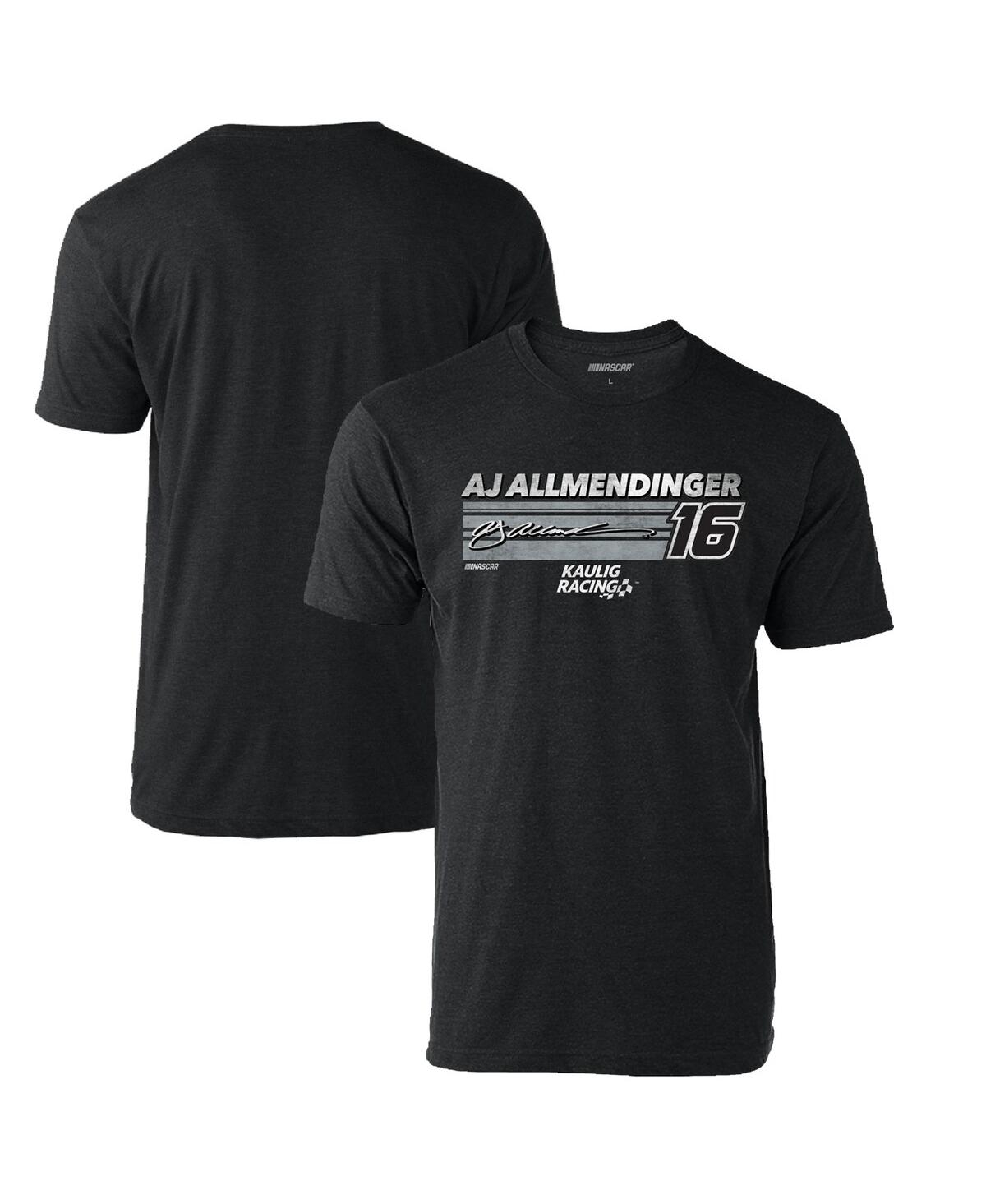 Men's Checkered Flag SportsAj Allmendinger Hot Lap T-shirt - Heather Charcoal