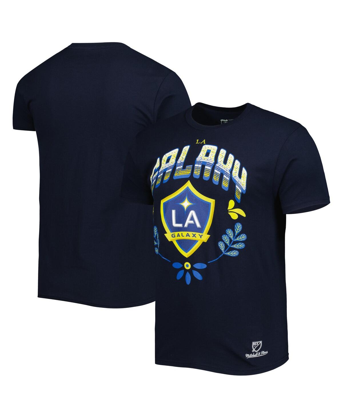 Shop Mitchell & Ness Men's  Navy La Galaxy Serape T-shirt