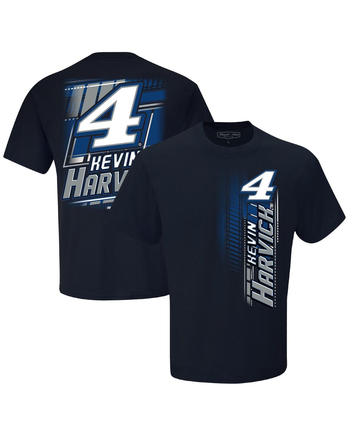 Stewart-haas Racing Team Collection Men's  Navy Kevin Harvick Name And Number T-shirt