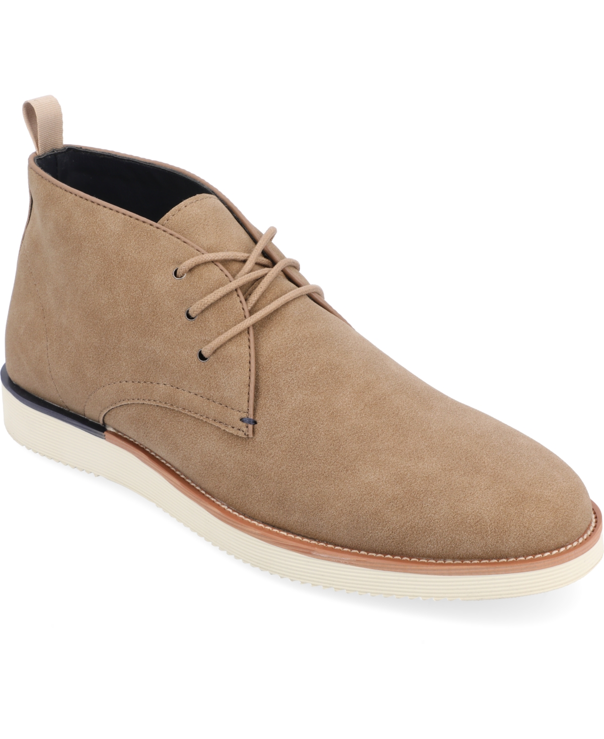 Vance Co. Men's Jimmy Plain Toe Chukka Boots In Taupe