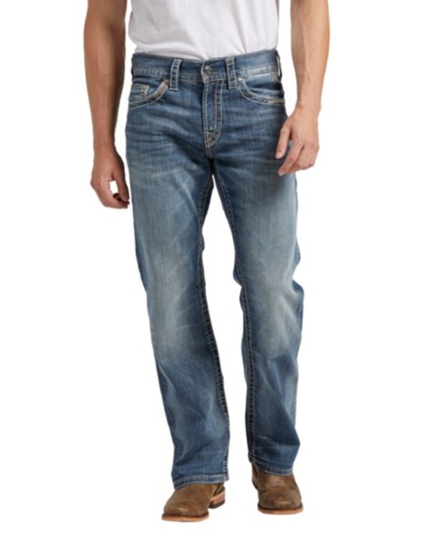 Мужские джинсы Silver Jeans Co. Men's Zac Relaxed-Fit Straight Jeans