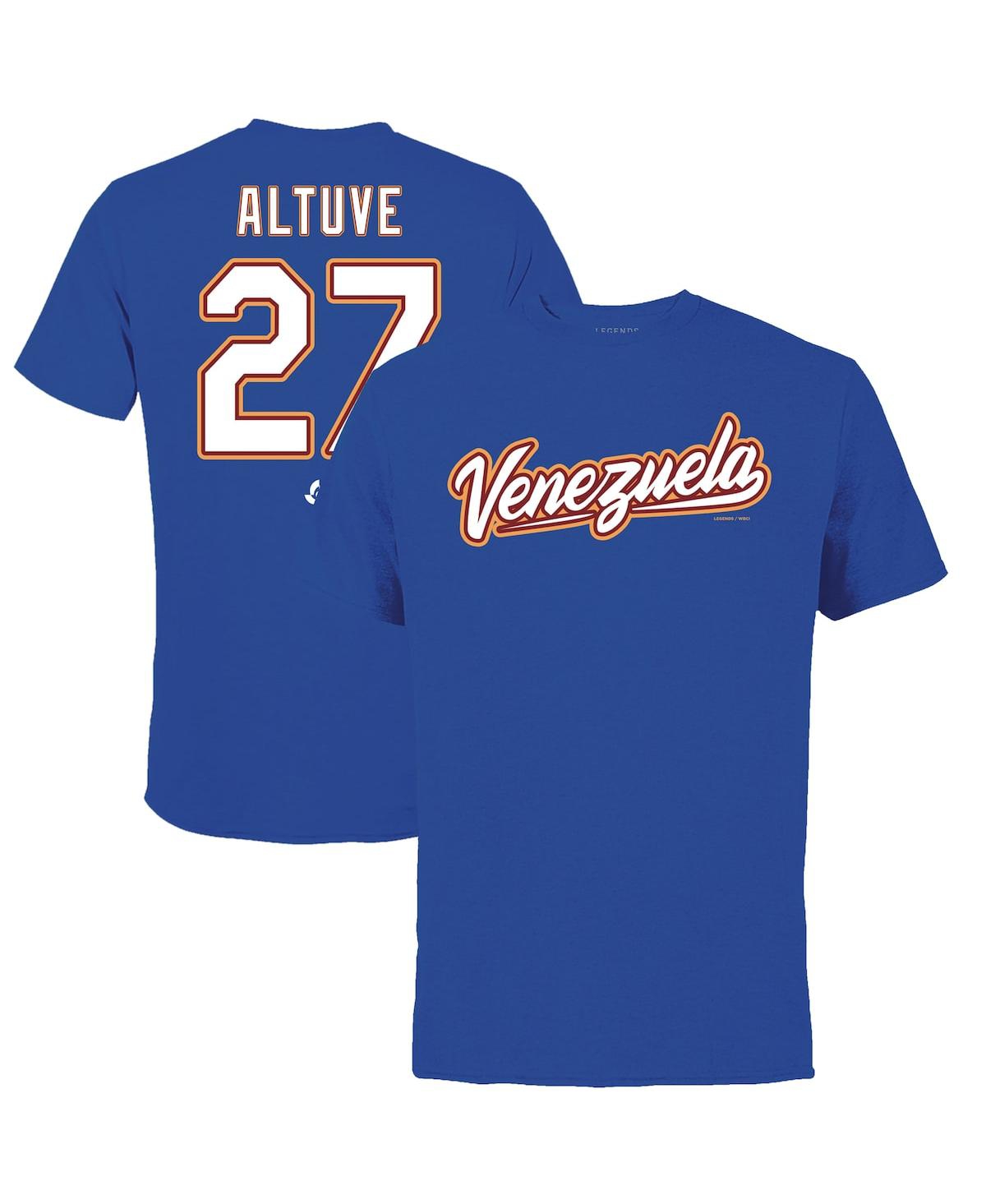 Men's Legends Jose Altuve Royal Venezuela Baseball 2023 World Baseball Classic Name and Number T-shirt - Royal