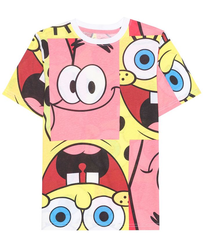 SpongeBob Squarepants Hybrid Big Boys SpongeBob Short Sleeve T-shirt ...