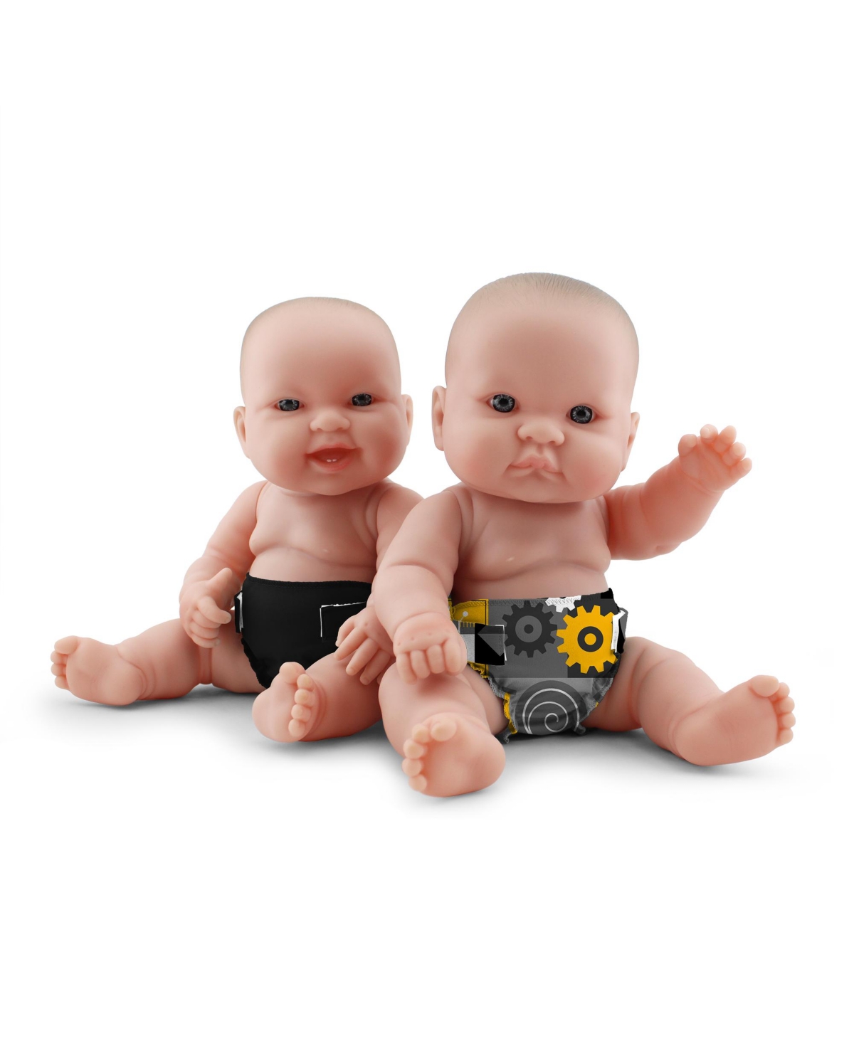 Kanga Care Rumparooz Reusable Baby Doll Diaper Set (2pk) For 10-16 Inch Dolls In King  Phantom