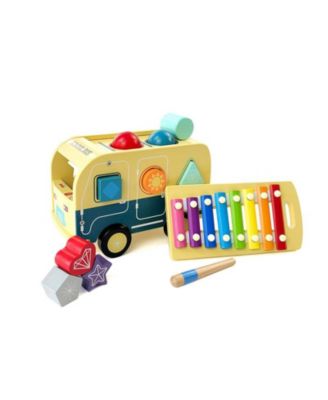 School Bus Pound Tap Bench