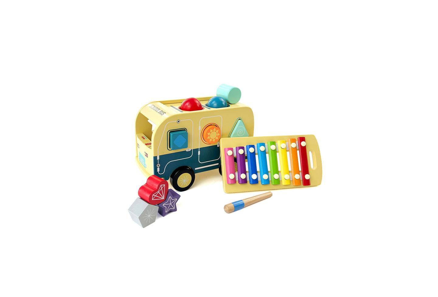Детская игрушка Leo & Friends School Bus Pound Tap Bench — фото 2