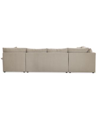CLOSEOUT! Wrenley 138" 3-Pc. Fabric Sectional Chaise Sofa