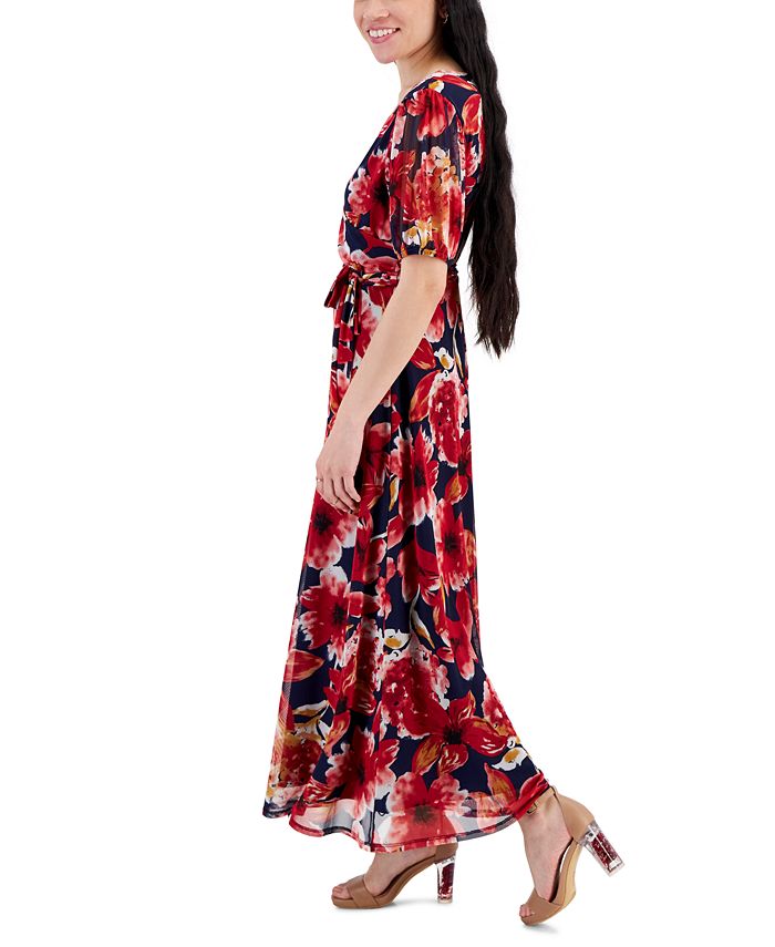 JAMIE & LAYLA Petite Print FauxWrap Maxi Dress Macy's