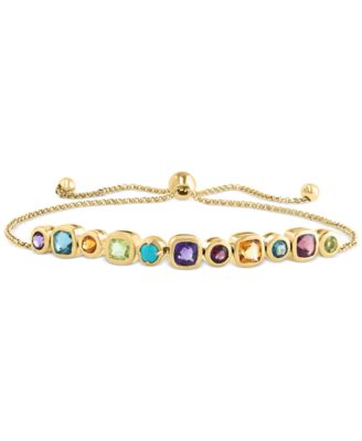 EFFY® Multi-Gemstone Bolo Bracelet (2-7/8 ct. t.w.) in 14k Gold