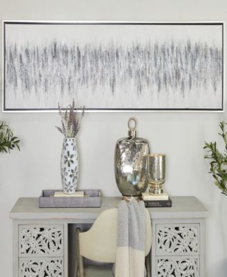 Canvas Abstract Framed Wall Art with Silver-Tone Frame, 71" x 1" x 20"