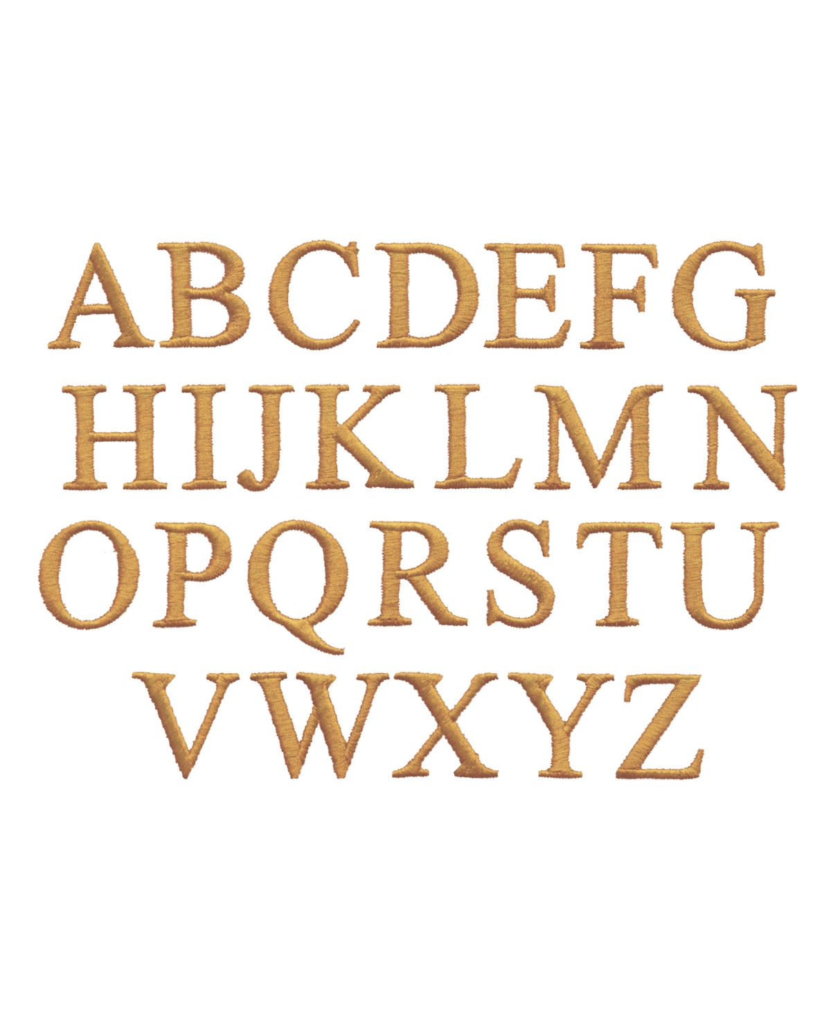 Linum Home Bookman Gold Font Monogrammed Luxury 100% Turkish Cotton Novelty 2-Piece Towels, 16