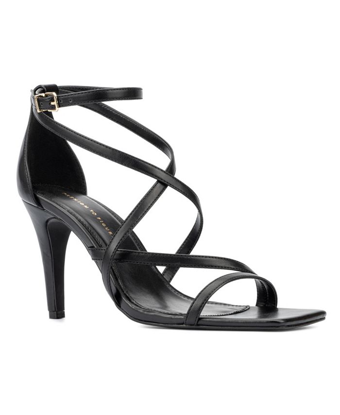 Fashion To Figure Women's Stella Wide Width Heels Sandals - Macy's