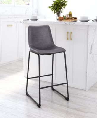 35" each, Set of 2 Steel, Polyurethane Smart Counter Chair