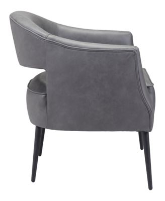 30" Steel, Polyester Berkeley Boho Chic Accent Chair