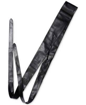 Women's Wide Faux-Leather Sash Belt, Created for Macy's