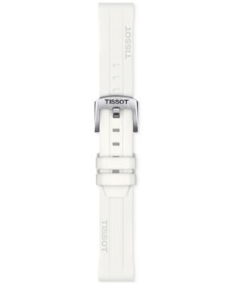 Women's Swiss Seastar 1000 White Silicone Strap Watch 36mm