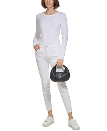 Calvin Klein Clay Small Top Zipper Convertible Crossbody Bag - Macy's