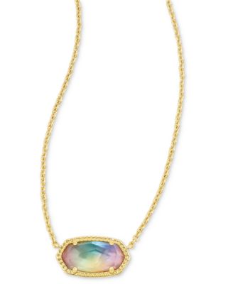 Kendra Scott - Gold-Tone Elisa Watercolor Illusion Pendant Necklace, 15" + 2" extender