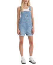 Denim discount overall shorts