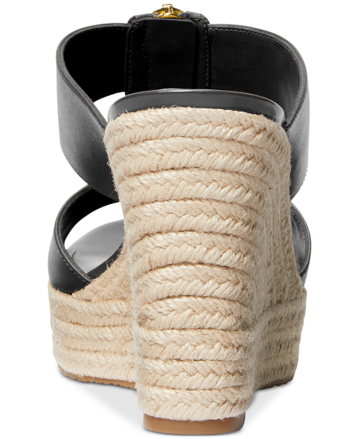 Michael Kors Michael  Women's Bradley Espadrille Platform Wedge Sandals In Black