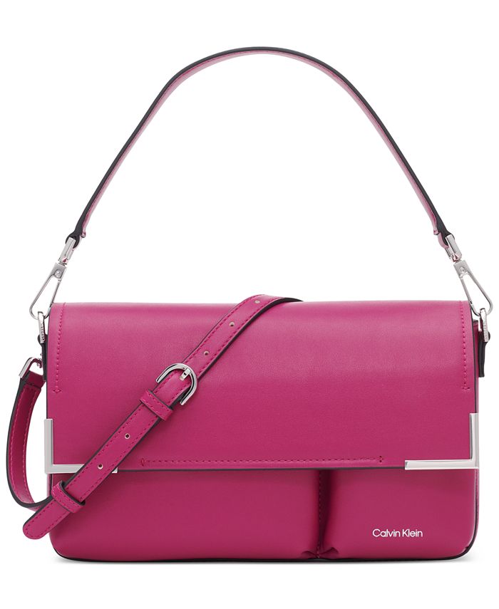Calvin Klein Mica Magnetic Flap Convertible Shoulder Bag - Macy's
