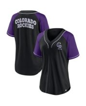 Colorado Rockies G-III 4Her by Carl Banks Women's Team Graphic V-Neck  Fitted T-Shirt - White
