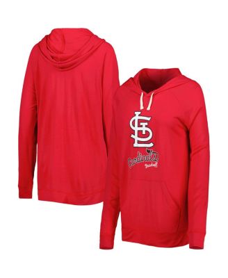 Women's Red St. Louis Cardinals Pre-Game Raglan Pullover Hoodie