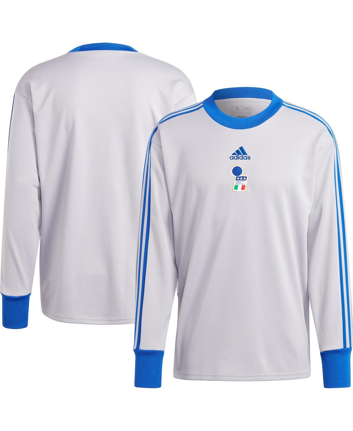 Men's adidasItaly National Team 2023/24 Authentic Football Icon Goalkeeper Jersey - Gray