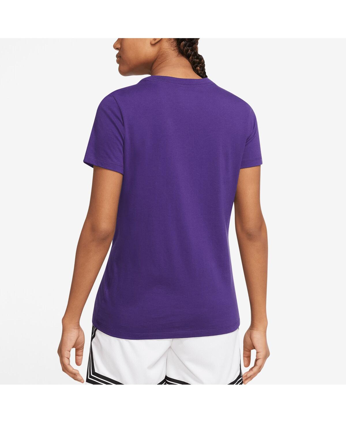 Shop Nike Women's  Purple Los Angeles Lakers 2022/23 City Edition Essential V-neck T-shirt