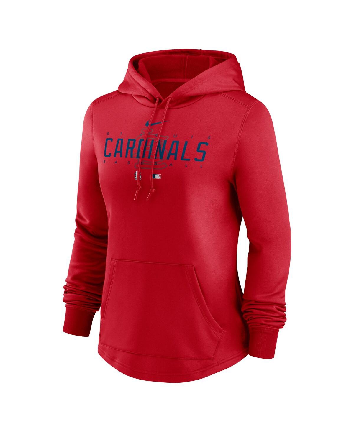Nike Women's  Red St. Louis Cardinals Authentic Collection Pregame Performance Pullover Hoodie In Red