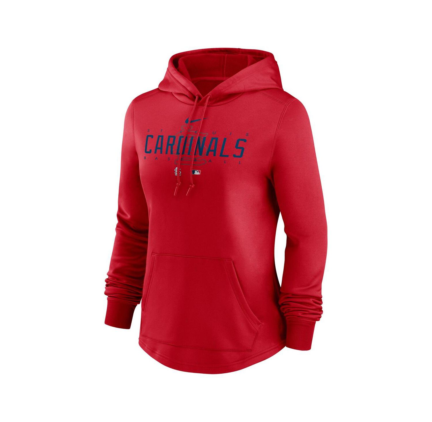 Women's Red St. Louis Cardinals Authentic Collection Pregame Performance Pullover Hoodie