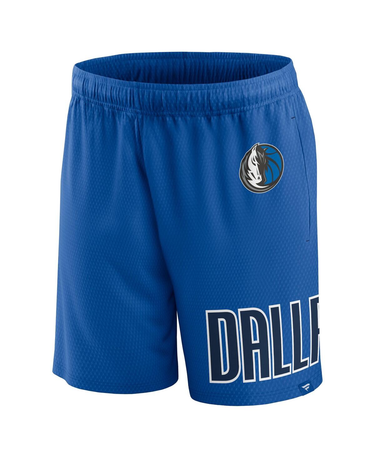 Fanatics Branded Royal Dallas Mavericks Free Throw Mesh Shorts In Royal