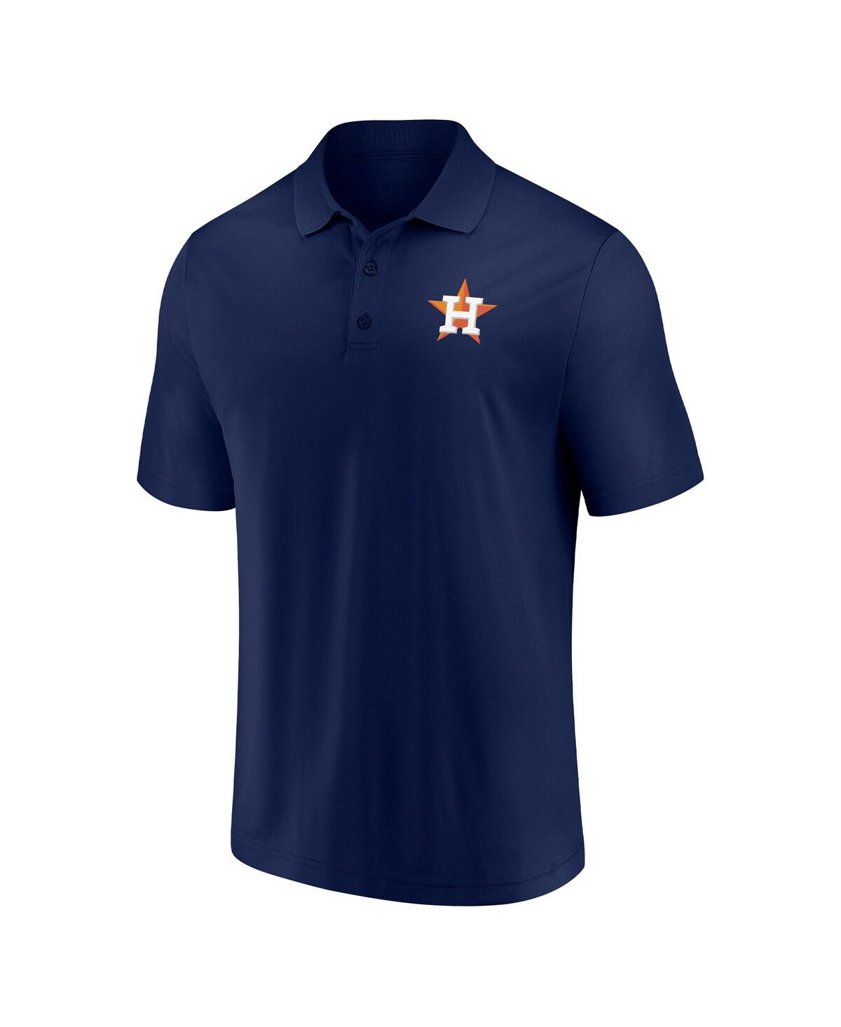 Shop Fanatics Men's  Navy, White Houston Astros Polo Shirt Combo Set In Navy,white